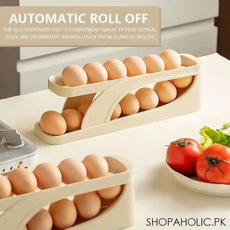 double layer automatic egg scrolling rack image2