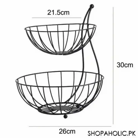 double layer fruit vegetable basket image2