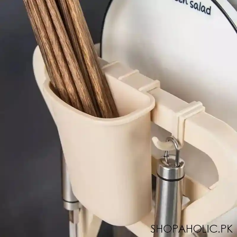 double layer kitchen dish bowl draining rack image4