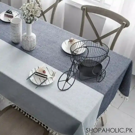 double layer tricycle metal fruit basket image3