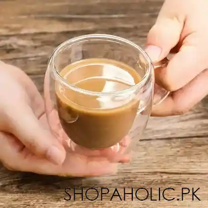 double wall glass cup 150ml image2