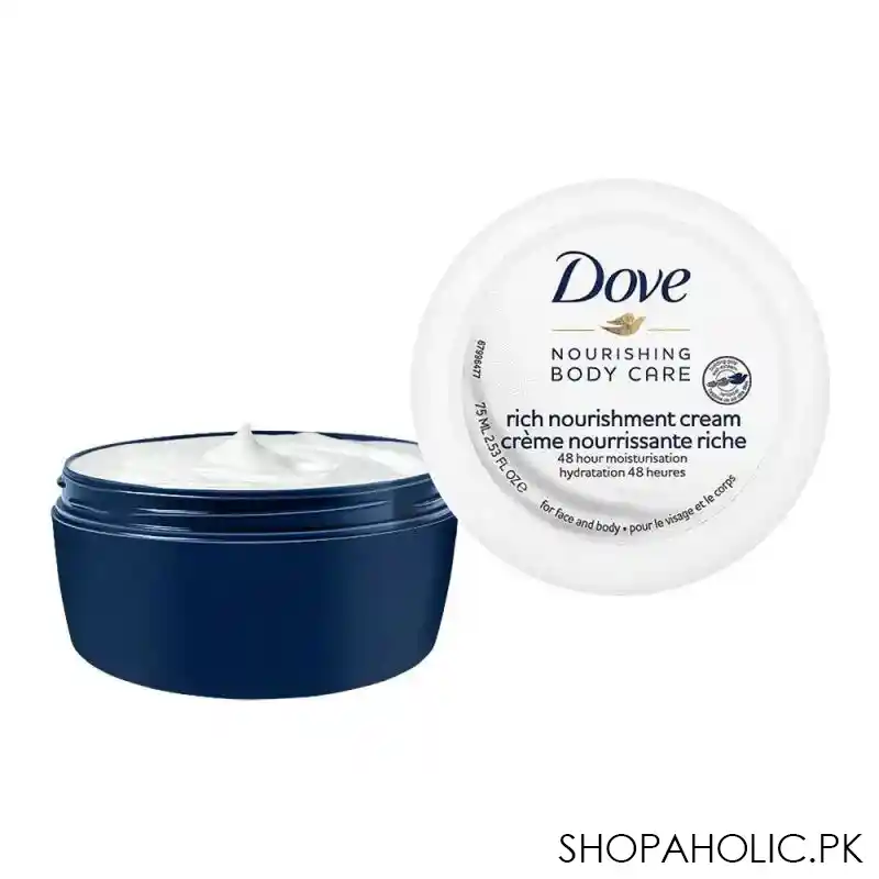 dove 48 hours nourishing body care rich nourishment cream, 250ml main image