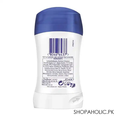dove 48h original ani perspirant deodorant stick, 0% alcohol, for women, 40ml image2