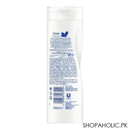 Dove Body Love Light Care Body Lotion, For All Skin Types, 400ml - Image 2