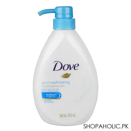 Dove Gentle Exfoliating Nourishing Body Wash Pump, 550ml - Main Image