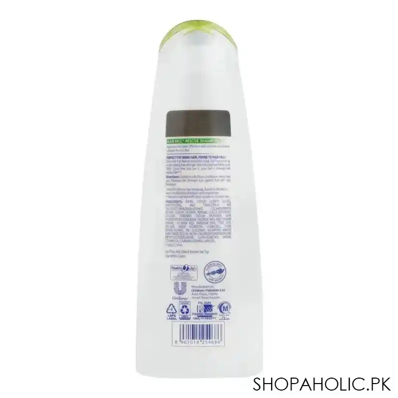 dove hair fall rescue nourishing shampoo, for weak hair, 360ml image3
