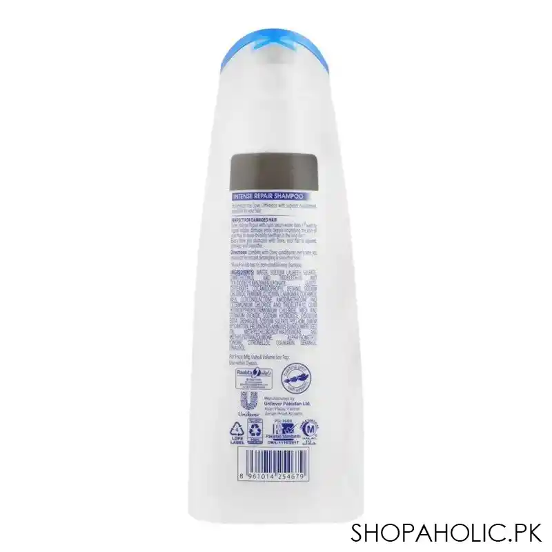 dove intense repair nourishing shampoo, for damaged hair, 360ml image2