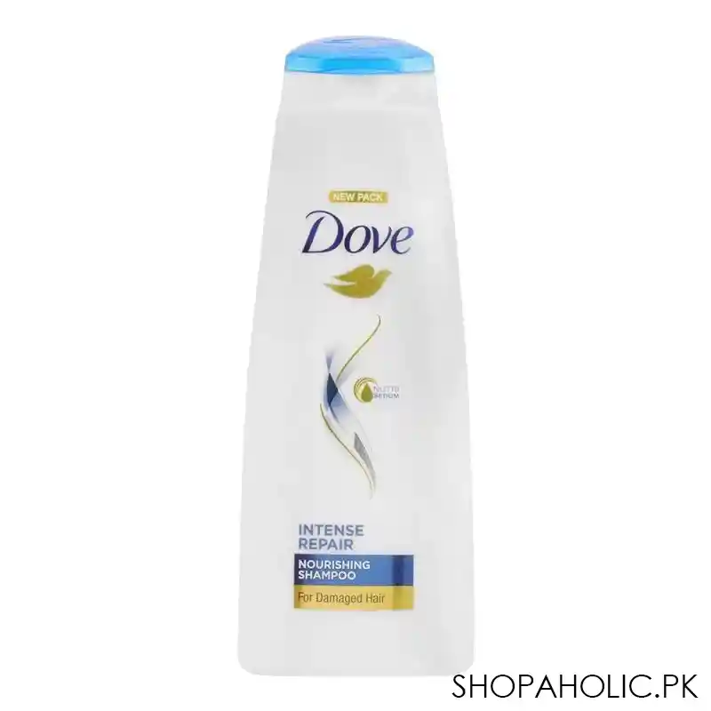 dove intense repair nourishing shampoo, for damaged hair, 360ml main image