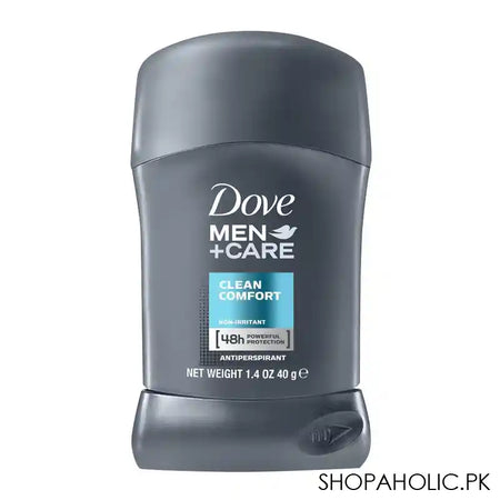 Dove Men+Care 48H Clean Comfort Antiperspirant Deodorant Stick, 40g - Image 3