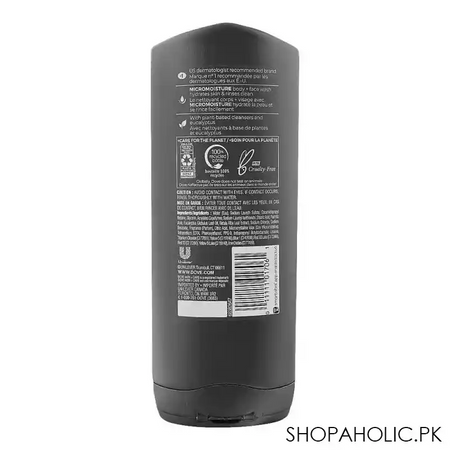 dove men + care blue eucalyptus + birch micro moisture body wash, 400ml image2