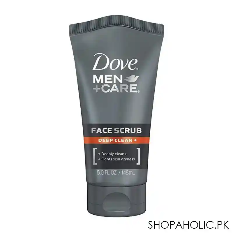dove men+care deep clean face scrub, 148ml main image