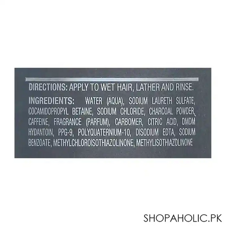 dove men+care fortifying shampoo, charcoal, 355ml image3