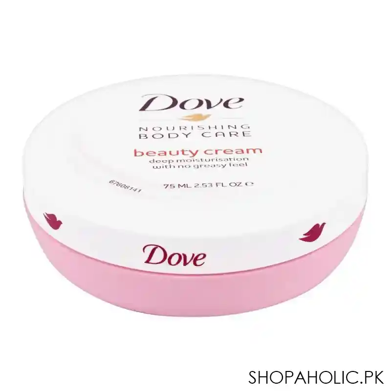 dove nourishing body care beauty cream, 75ml main image