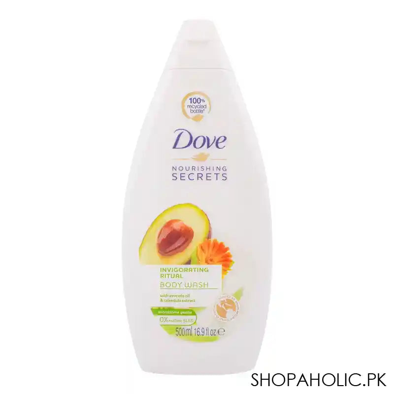 Dove Nourishing Secrets Invigorating Ritual Body Wash, 0% Sulfate SLES, 500ml - Main Image