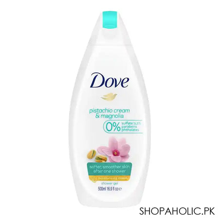 Dove Pistachio Cream & Magnolia Shower Gel, 500ml - Main Image