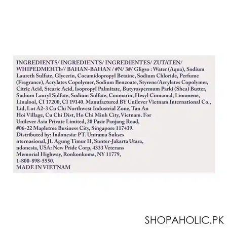 dove shea butter & warm vanilla nourishing hand wash, 250ml image3