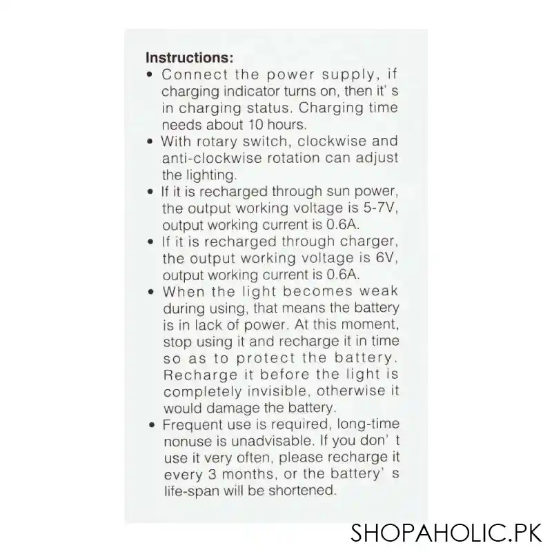 dp led portable rechargeable lantern dp 7102b, 1300mah image5