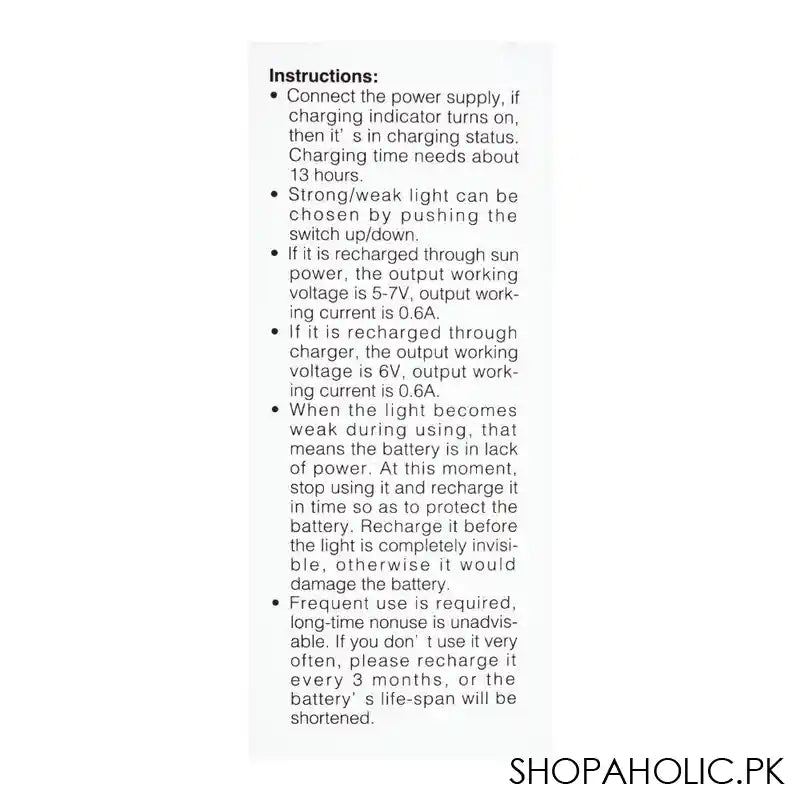 DP LED Rechargeable 30 Leds LED-716, 1600mAh - Image 3