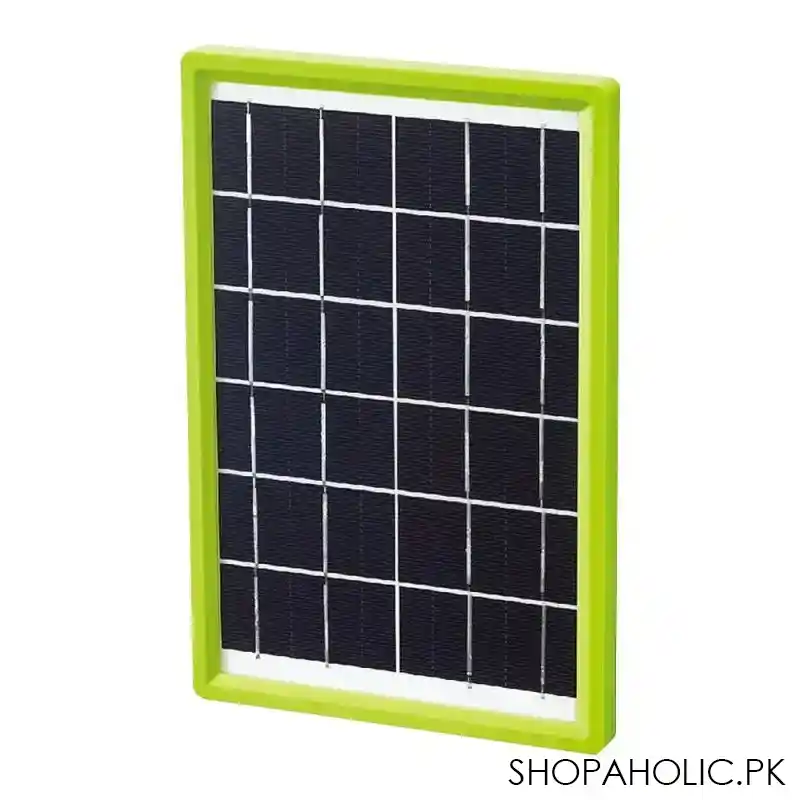 dp solar panel battery charger, 6w/7.2v, green, dp li27 main image
