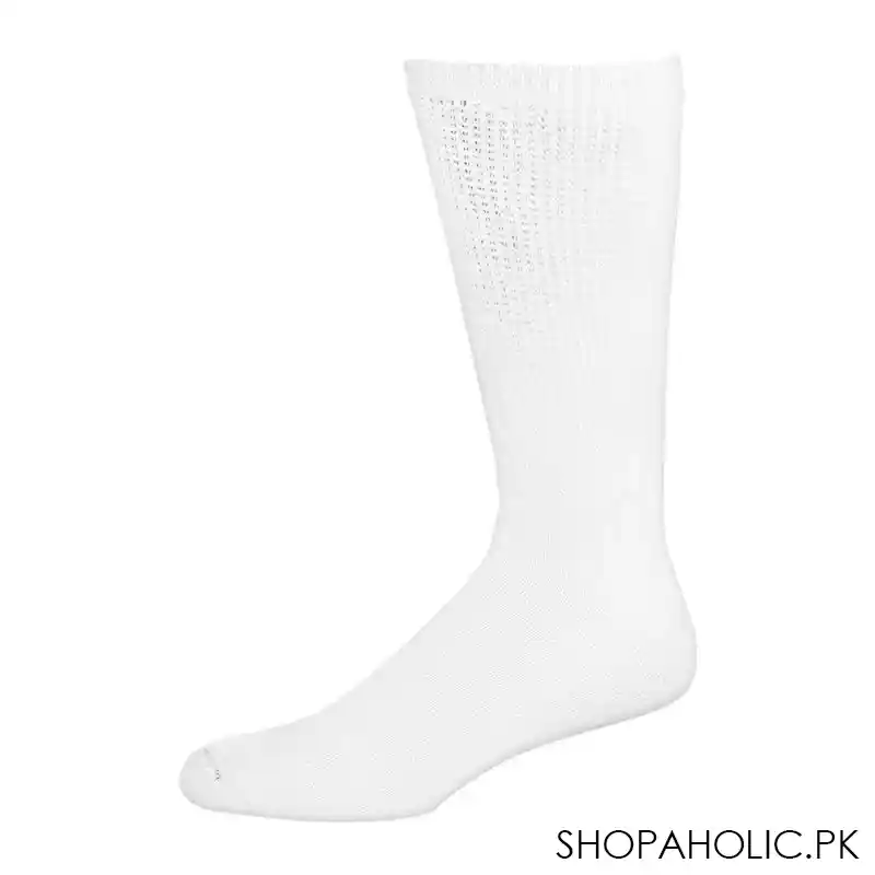 dr.comfort diabetic socks, standard size, white main image