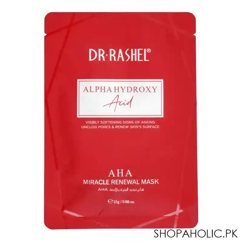 dr. rashel alpha hydroxy acid aha miracle renewal mask, 25g main image
