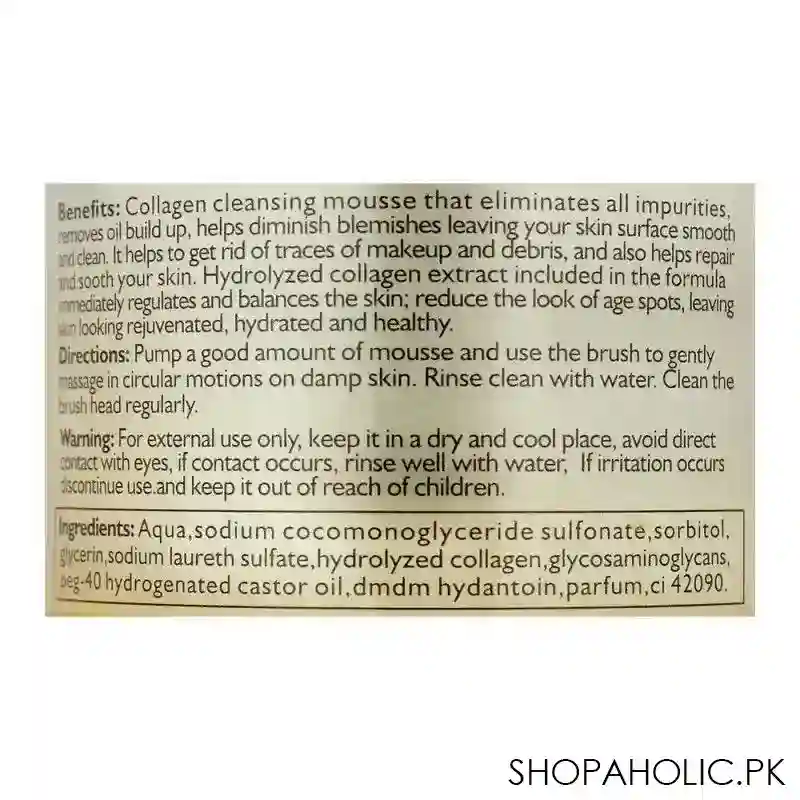 dr. rashel collagen essence cleansing mousse, 125ml image3