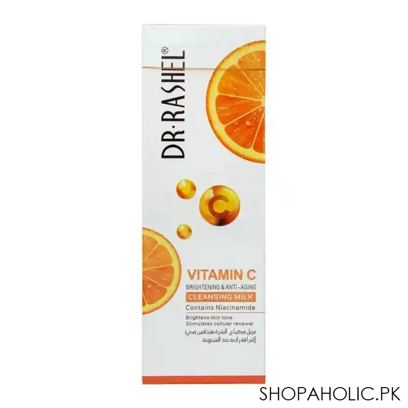 dr. rashel vitamin c brightening & anti aging cleansing milk, 100ml image2