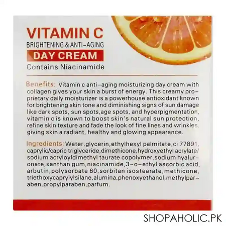 dr. rashel vitamin c brightening & anti aging day cream, 50g image2
