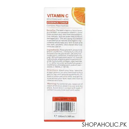 dr. rashel vitamin c brightening & anti aging essence toner, 100ml image3