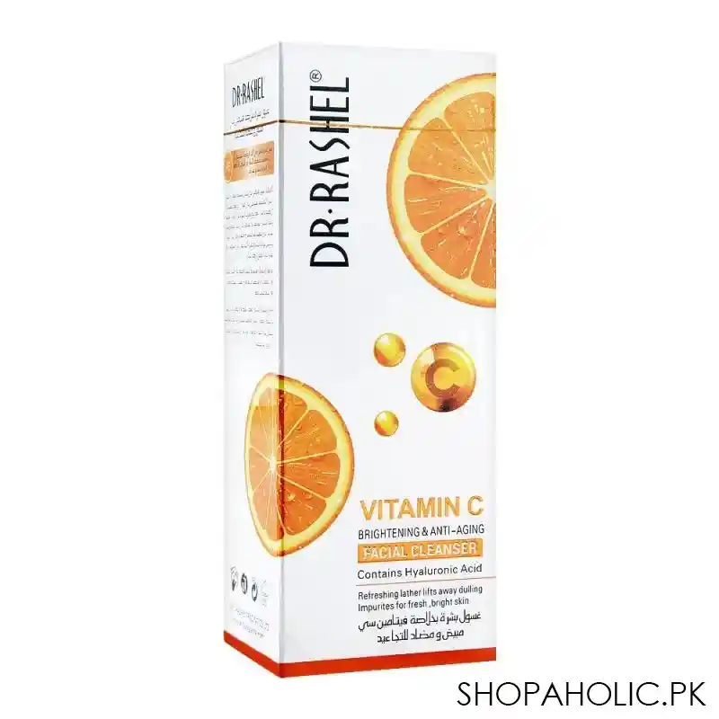 dr. rashel vitamin c brightening & anti aging face cleanser, 80ml image2