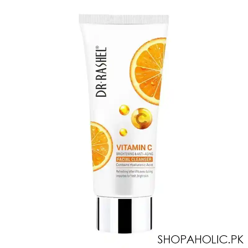 dr. rashel vitamin c brightening & anti aging face cleanser, 80ml main image