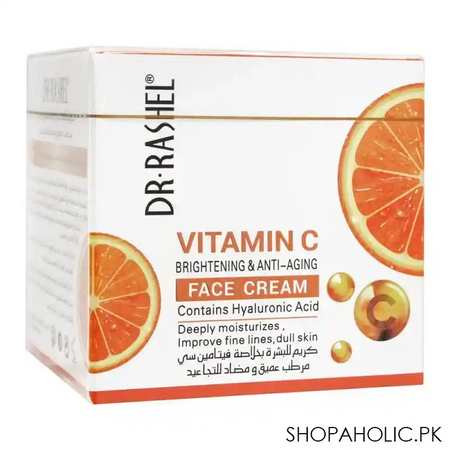 dr. rashel vitamin c brightening & anti aging face cream, 50g main image