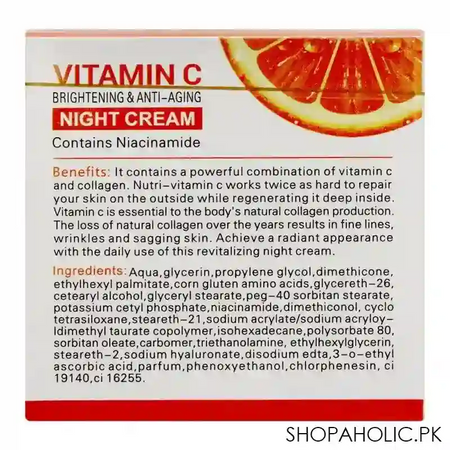dr. rashel vitamin c brightening & anti aging night cream, 50g image2