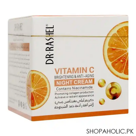 dr. rashel vitamin c brightening & anti aging night cream, 50g main image