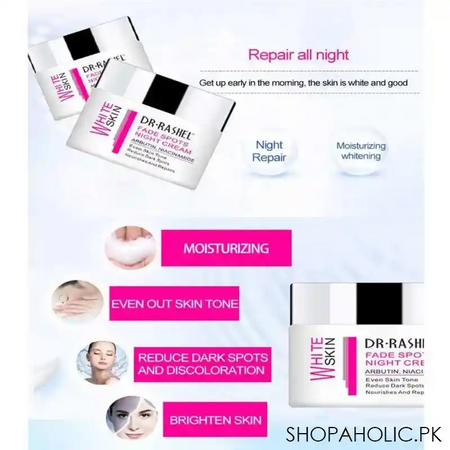 dr. rashel white skin fade spots night cream, 50g image5
