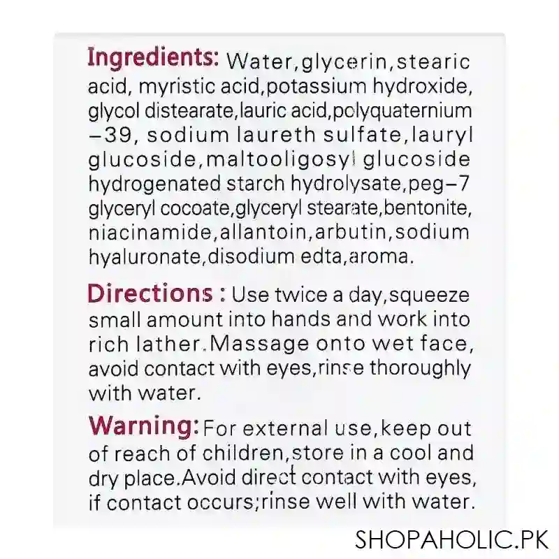 dr. rashel white skin whitening fade cleanser, makeup remover + fade dark spots, 80g image4