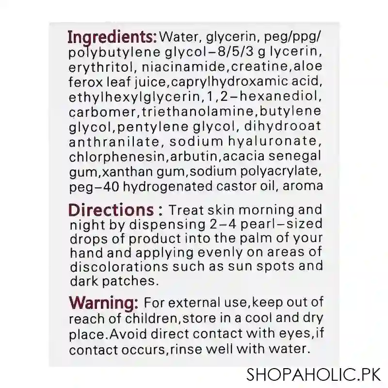 dr. rashel white skin whitening fade spots serum, 50ml image4