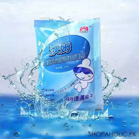 drain cleaner powder for kitchen, bathroom, toilet and sink cleaning pipe dredge agent image2