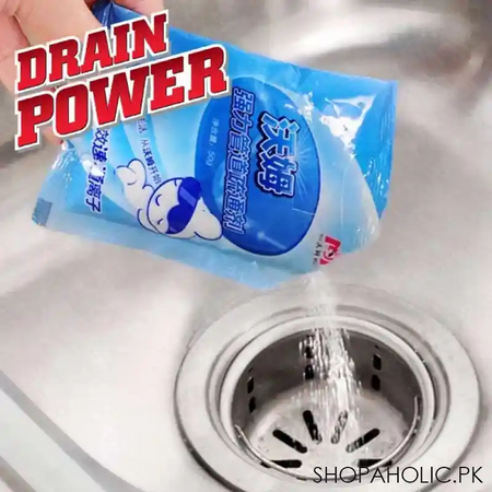 drain cleaner powder for kitchen, bathroom, toilet and sink cleaning pipe dredge agent main image