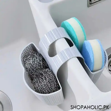 dual sided storage drain sink basket main image