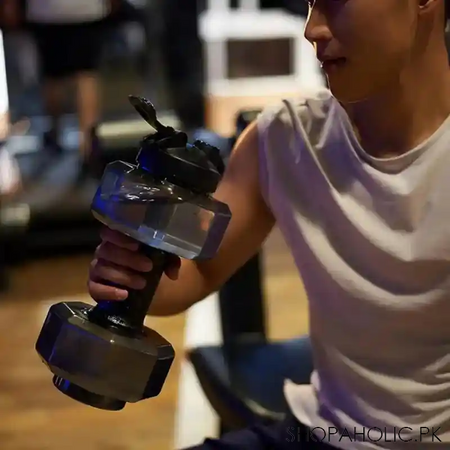 dumbbell sports water bottle image2