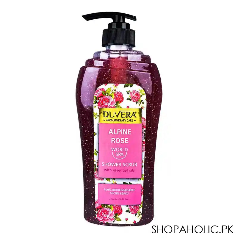 Duvera Alpine Rose World SPA Shower Scrub, With Essential Oils, 725ml - Main Image
