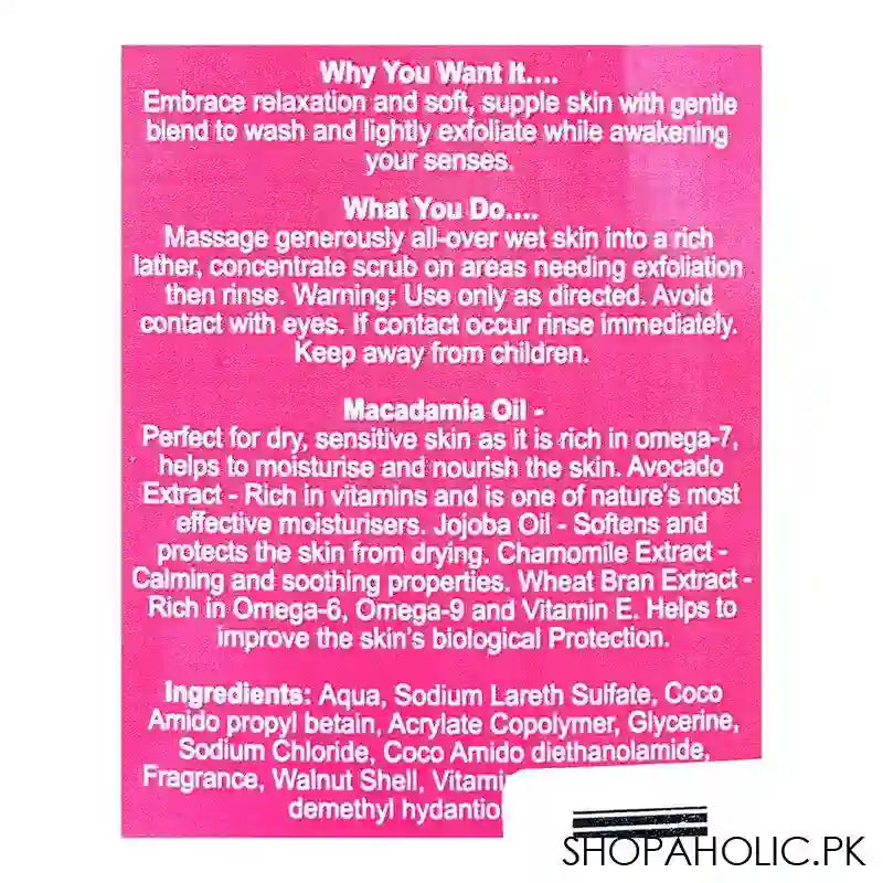 Duvera Alpine Rose World SPA Shower Scrub, With Essential Oils, 725ml - Image 3