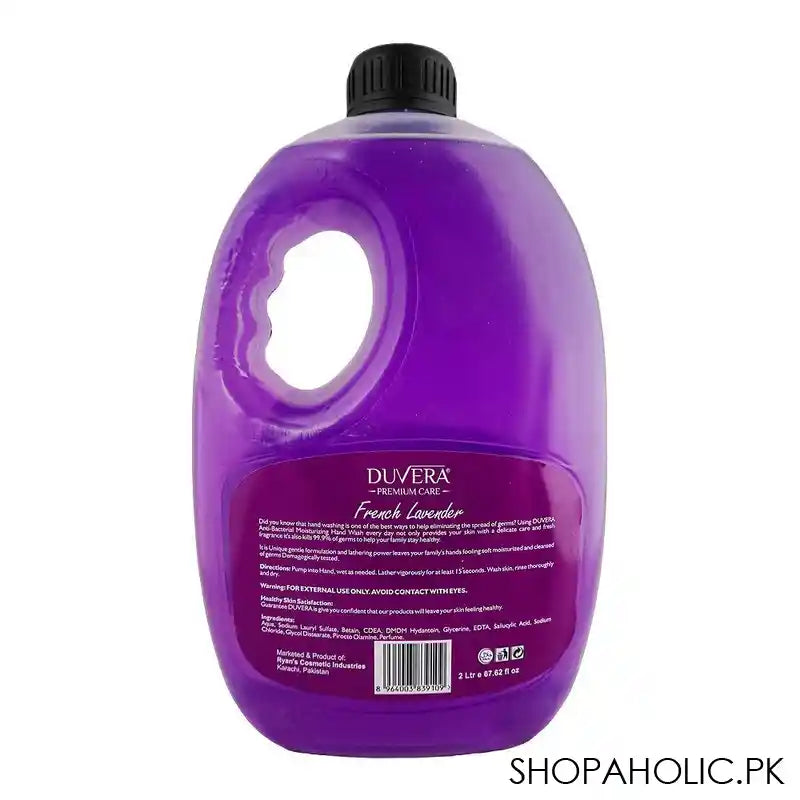Duvera French Lavender Refill Hand Wash, 2 Liter - Image 2