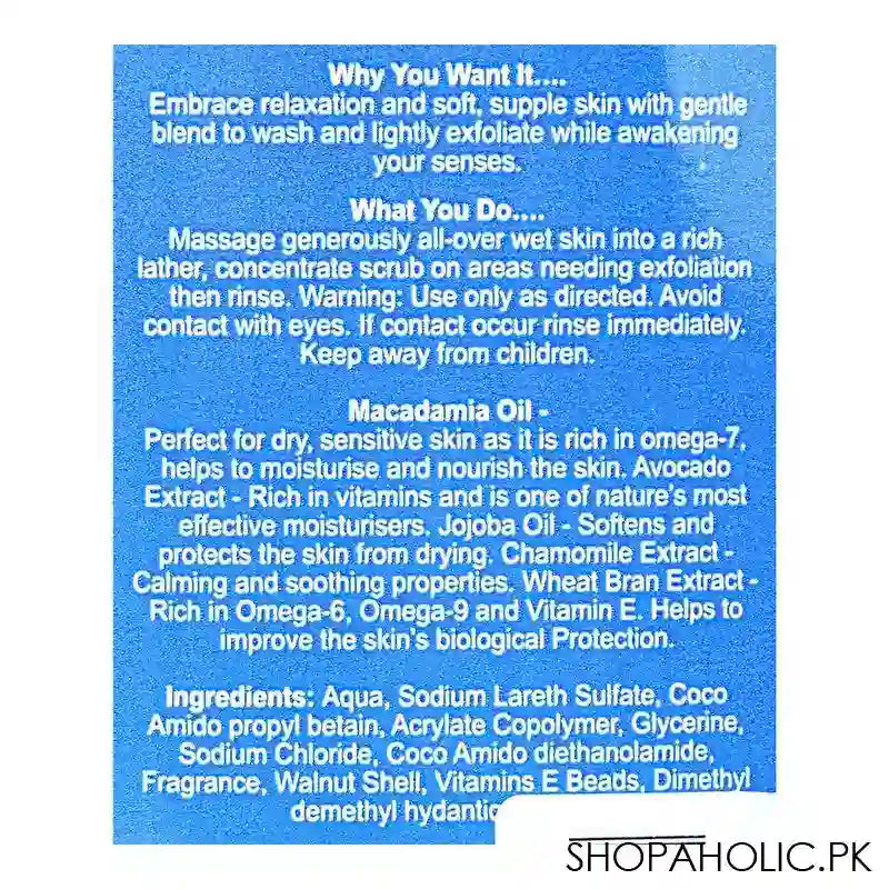 Duvera Midnight Blue World SPA Shower Scrub, With Essential Oils, 725ml - Image 2