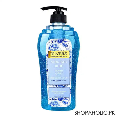 Duvera Midnight Blue World SPA Shower Scrub, With Essential Oils, 725ml - Main Image