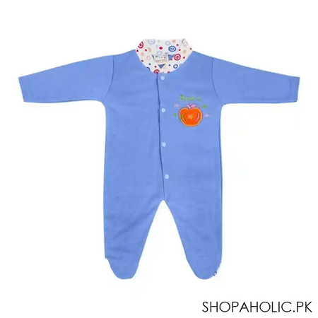 dynamic kids romper with socks plain, blue main image