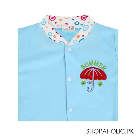 dynamic kids romper with socks plain, ferozi image3