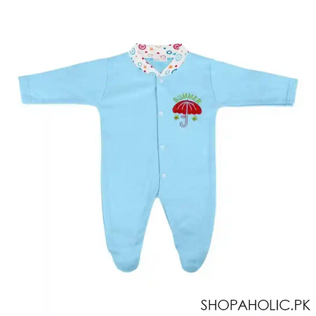 dynamic kids romper with socks plain, ferozi main image
