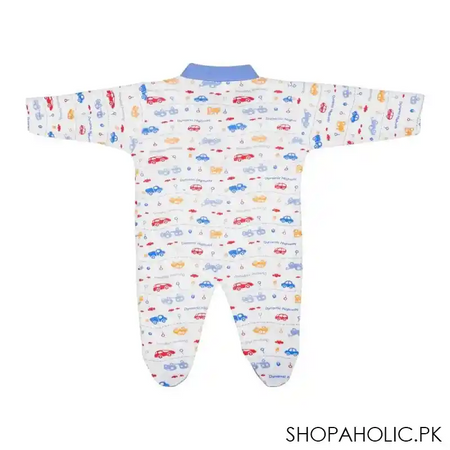 dynamic kids romper with socks printed, blue image2